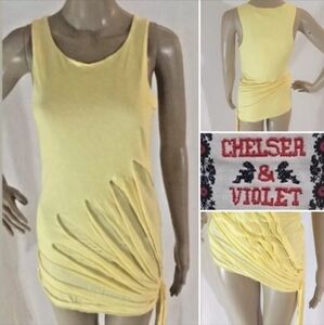 NWT Chelsea & Violet Yellow Top